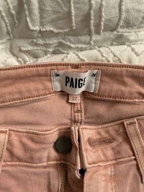 PAIGE Skinny Jeans in Light Pink